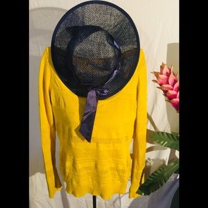 DKNY Long Sleeves Mustard Yellow Top